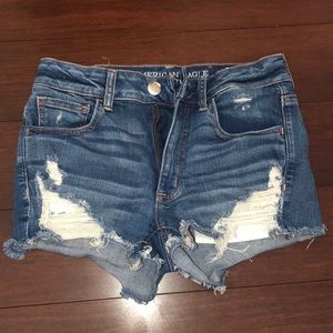 Denim Distressed Shorts